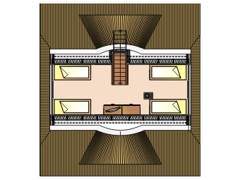 Grundriss vom Spitzboden