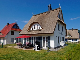 Terrassenansicht vom Ferienhaus Romy